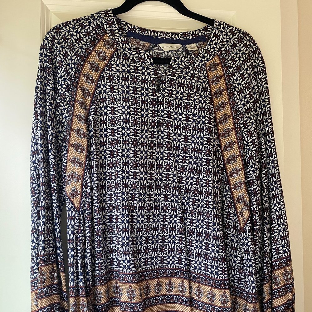 LAST CALL Anthropologie W’s Size S Patterned Blouse